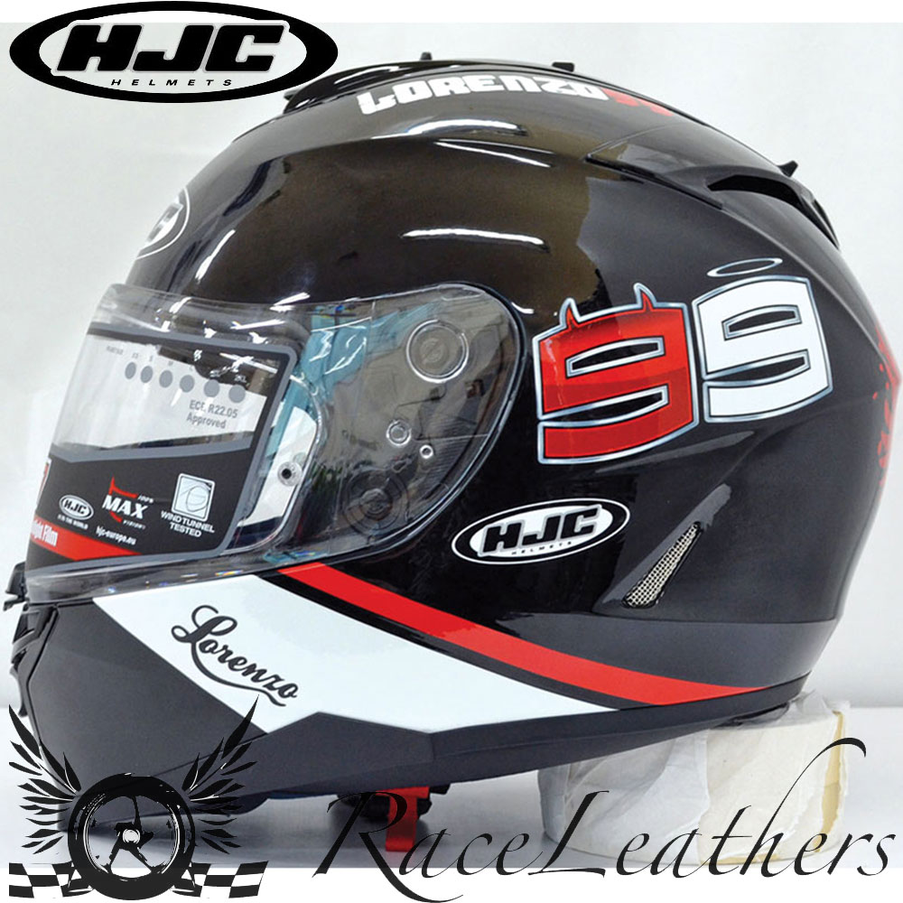 HJC IS17 LORENZO 99 BLACK FULL FACE MOTORCYCLE MOTORBIKE BIKE HELMET