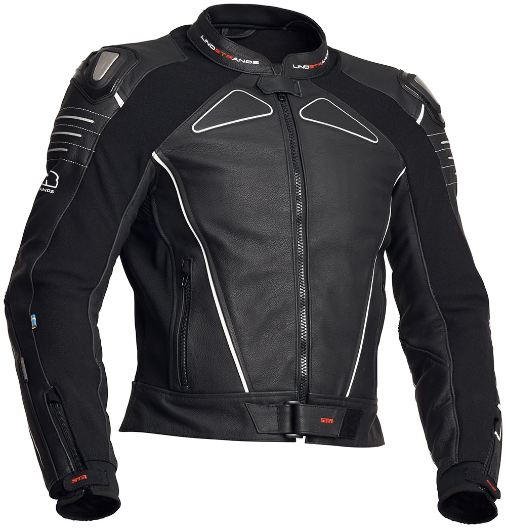 LINDSTRANDS CHAMBER LEATHER MOTORCYCLE MOTORBIKE SPORTS JACKET BLACK | eBay