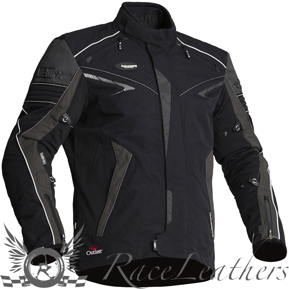 Mens Black Cordura Motorbike Jacket Motorcycle Grey Textile Clearance Bargain