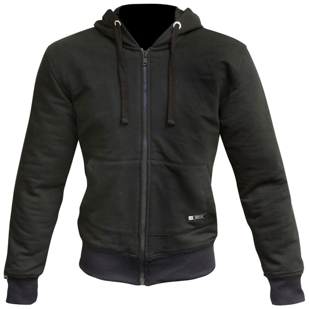 Light Grey Armoured Hoodie Motorcycle Motorbike Summer Hoody Jacket Zip Up Removable Armor Bikers Size = Medium