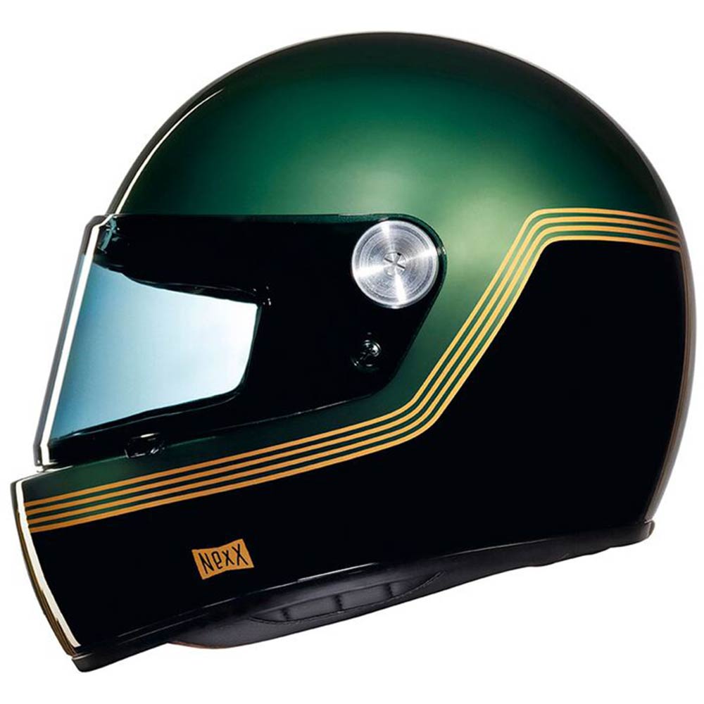 Nexx Xg 100 R Motordrome Green Retro Cafe Racer Motorcycle Motorbike Helmet Ebay