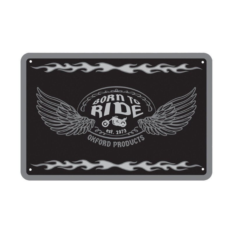Oxford Garage Workshop Motorcycle Metal Sign Born To Ride - Gift Idea