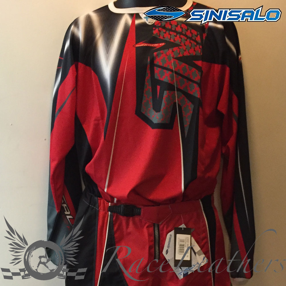 SINISALO BLUE WHITE MOTORBIKE MOTORCYCLE MX MOTO-X OFFROAD QUAD JERSEY TOP
